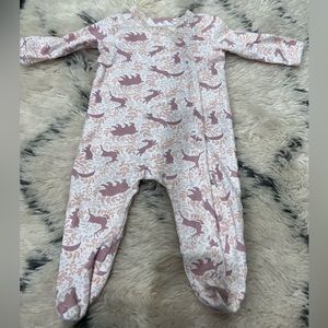 Nordstrom brand footie pink animals